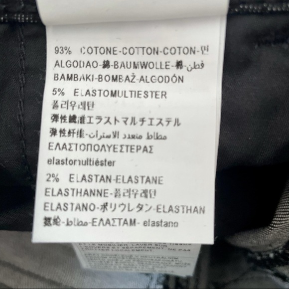 NWT UNITED COLORS OF BENETTON BLACK ANKLE SLIM CHINOS  TROUSERS- 2 - Picture 16 of 16